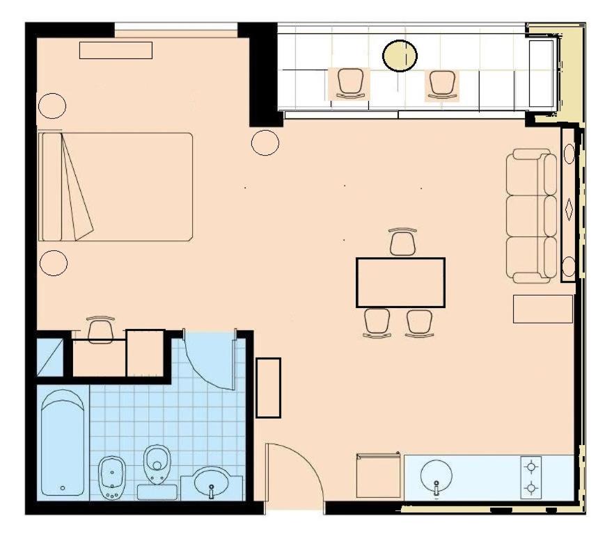 Apart 1013 Con Piscina Gimnasio Laundry Y Seguridad 24 Hs Buenos Aires Exteriér fotografie